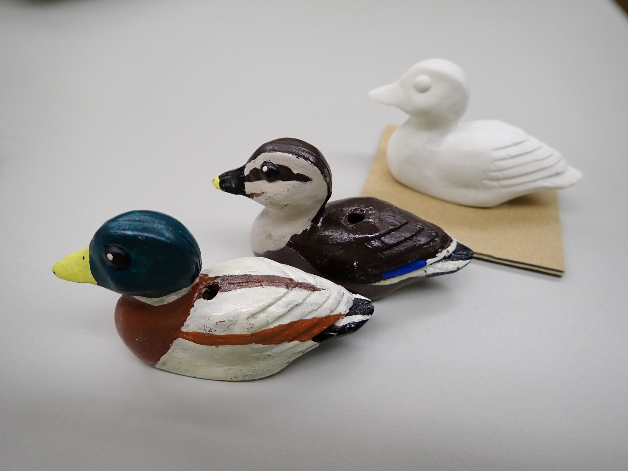 【先着】3/29AM　カモの小さな置き物をつくろう